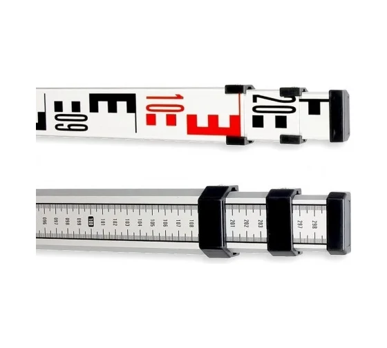 Рейка нивелирная TS3M телескопическая 3 м